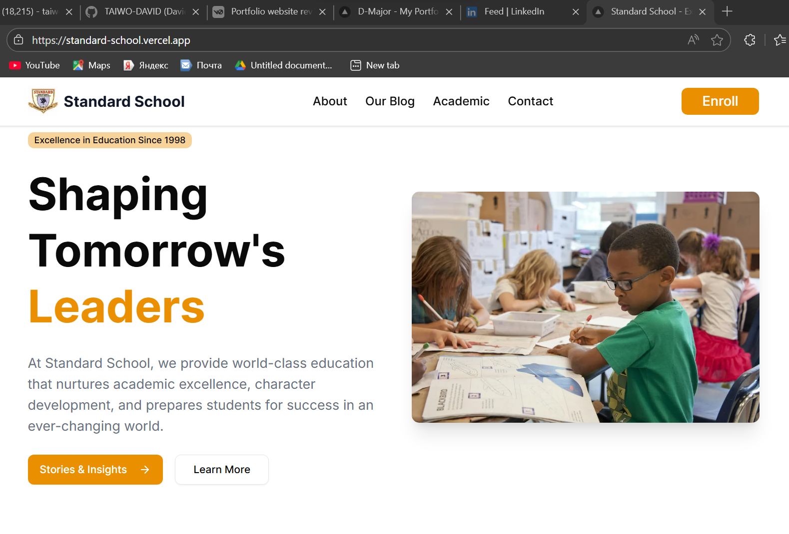 School Website Design thumbnail